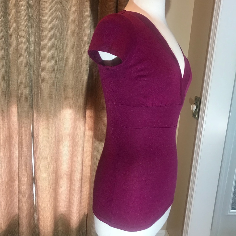 Inc Maroon Knit Top